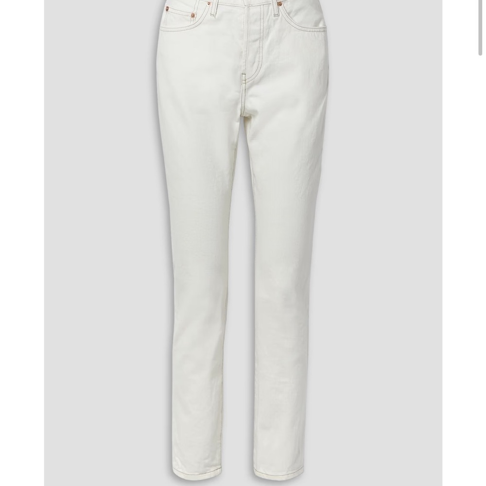 WARDROBE.NYC High-rise straight-leg jeans white size 26 made in USA - Picture 3 of 11